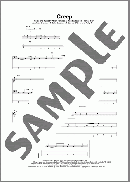Creep(Radiohead) 楽譜 ベース ダウンロード