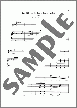 Dies Bildnis Ist Bezaubernd Schon(Wolfgang Amadeus Mozart) 楽譜 ピアノ & ボーカル ダウンロード