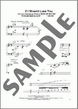 If I Should Lose You(Oscar Peterson) 楽譜 ピアノ（ソロ） ダウンロード
