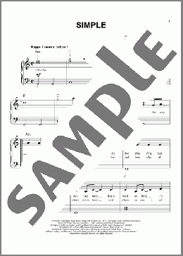 Simple(Florida Georgia Line) 楽譜 その他 ダウンロード