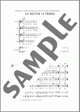 As Silver Is Tried(Nico Muhly) 楽譜 合唱（その他） ダウンロード