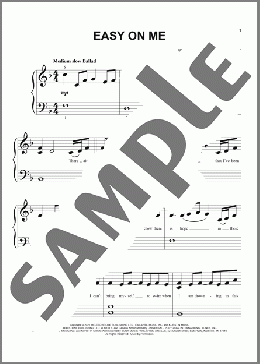 Easy On Me(Adele) 楽譜 ピアノ（ソロ） ダウンロード