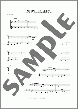 Air (Air On The G String)(Johann Sebastian Bach) 楽譜 その他 ダウンロード
