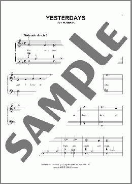 Yesterdays(Jerome Kern) 楽譜 その他 ダウンロード