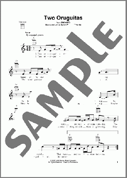 Two Oruguitas (from Encanto)(Lin-Manuel Miranda) 楽譜 ウクレレ（弾き語り） ダウンロード