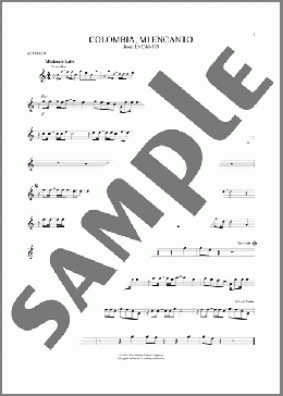 Colombia, Mi Encanto (from Encanto)(Lin-Manuel Miranda) 楽譜 アルトサックス（ソロ） ダウンロード