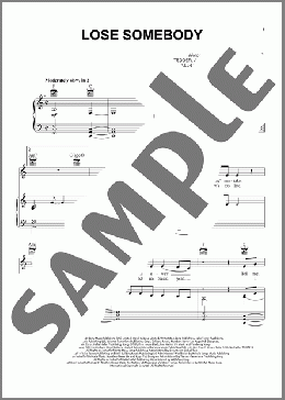 Lose Somebody(Kygo & OneRepublic) 楽譜 ピアノ & ボーカル & ギター ダウンロード