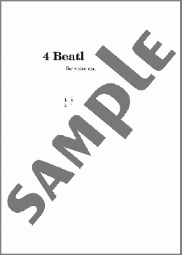 4 Beatles Songs (arr. Louis Andriessen)(The Beatles) 楽譜 ピアノ & ボーカル ダウンロード