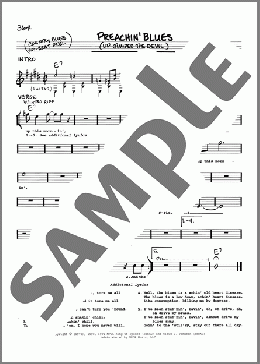 Preachin' Blues (Up Jumped The Devil)(Robert Johnson) 楽譜 その他 ダウンロード