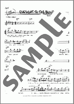 Eyesight To The Blind(Sonny Boy Williamson) 楽譜 その他 ダウンロード