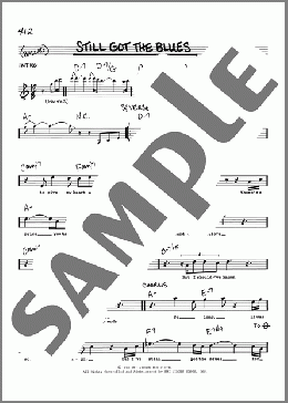 Still Got The Blues(Gary Moore) 楽譜 その他 ダウンロード