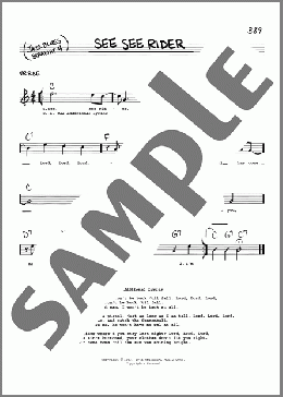 See See Rider(Ma Rainey) 楽譜 その他 ダウンロード