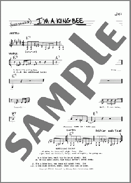I'm A King Bee(James H. Moore) 楽譜 その他 ダウンロード