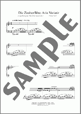 Die Zauberflote: Aria Variation(Vivan & Ketan Bhatti) 楽譜 ピアノ（ソロ） ダウンロード