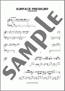 Surface Pressure (from Encanto)(Lin-Manuel Miranda) 楽譜 ピアノ（ソロ） ダウンロード