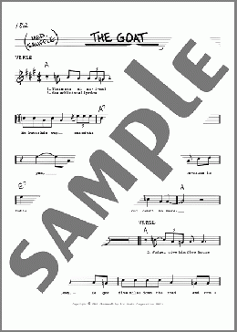 The Goat(Sonny Boy Williamson) 楽譜 その他 ダウンロード