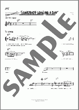 Somebody Loan Me A Dime(Fenton Robinson) 楽譜 その他 ダウンロード