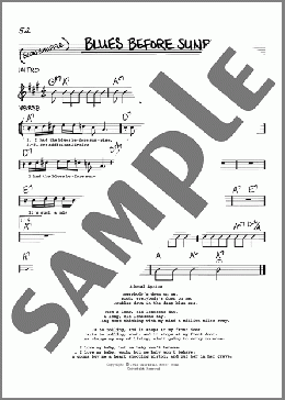 Blues Before Sunrise(Leroy Carr) 楽譜 その他 ダウンロード