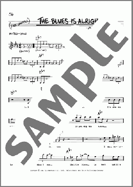 The Blues Is Alright(Milton Campbell) 楽譜 その他 ダウンロード