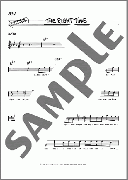 The Right Time(Ray Charles) 楽譜 その他 ダウンロード