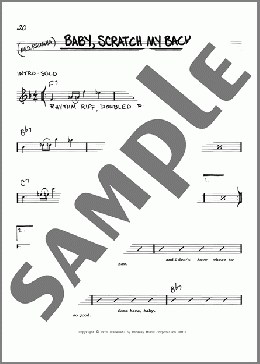 Baby, Scratch My Back(Slim Harpo) 楽譜 その他 ダウンロード