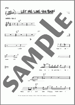 Let Me Love You Baby(Buddy Guy/Stevie Ray Vaughan) 楽譜 その他 ダウンロード