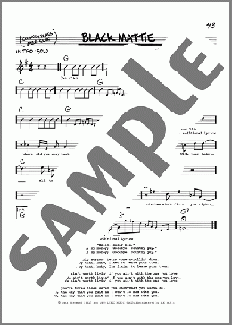 Black Mattie(John Adam Estes) 楽譜 その他 ダウンロード