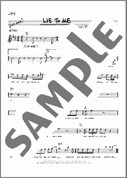 Lie To Me(Bruce McCabe/David Rivkin) 楽譜 その他 ダウンロード