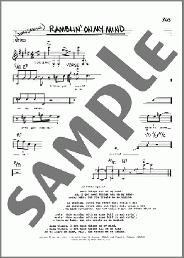 Ramblin' On My Mind(Eric Clapton) 楽譜 その他 ダウンロード