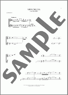 Speechless (from Aladdin)(Naomi Scott) 楽譜 アルトサックス（ソロ） ダウンロード