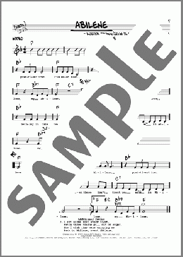 Abilene(George Hamilton IV) 楽譜 その他 ダウンロード
