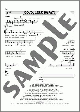 Cold, Cold Heart(Tony Bennett/Hank Williams) 楽譜 その他 ダウンロード
