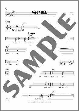 Any Time(Eddy Arnold) 楽譜 その他 ダウンロード