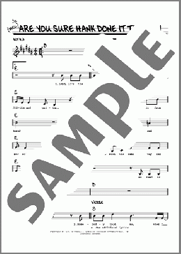 Are You Sure Hank Done It This Way(Waylon Jennings) 楽譜 その他 ダウンロード
