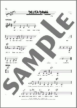 Delta Dawn(Various/Helen Reddy) 楽譜 その他 ダウンロード