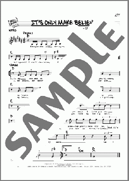 It's Only Make Believe(Conway Twitty/Glen Campbell) 楽譜 その他 ダウンロード