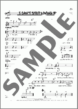I Can't Stop Loving You(Don Gibson/Kitty Wells/Ray Charles/Conway Twitty/Elvis Presley) 楽譜 その他 ダウンロード