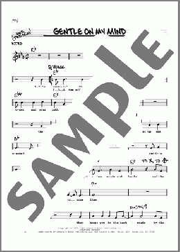 Gentle On My Mind(Glen Campbell) 楽譜 その他 ダウンロード