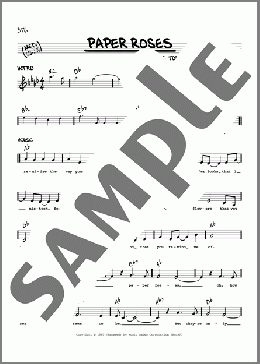 Paper Roses(Marie Osmond/Anita Bryant) 楽譜 その他 ダウンロード