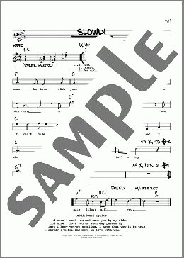 Slowly(Webb Pierce/Kippi Brannon) 楽譜 その他 ダウンロード