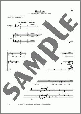 Herr Lenz (Low Voice)(Richard Strauss/Emanuel von Bodman) 楽譜 ピアノ & ボーカル ダウンロード