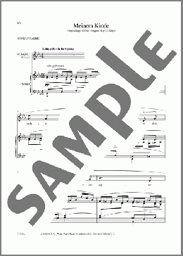 Meinem Kinde (Low Voice)(Richard Strauss/Gustav Falke) 楽譜 ピアノ & ボーカル ダウンロード