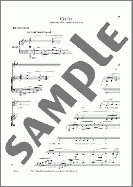 Cacilie (Low Voice)(Richard Strauss/Heinrich Hart) 楽譜 ピアノ & ボーカル ダウンロード
