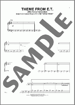 Theme From E.T. (The Extra-Terrestrial)(John Williams) 楽譜 その他 ダウンロード