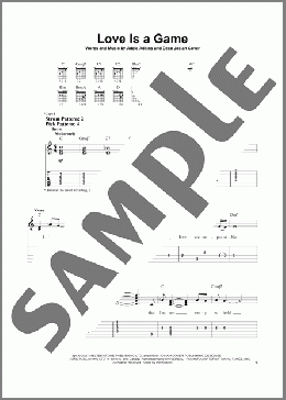 Love Is A Game(Adele) 楽譜 ギター（ソロ） ダウンロード