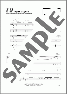 2112-II The Temples Of Syrinx(Rush) 楽譜 その他 ダウンロード