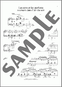Les Sons Et Les Parfums Tournent Dans L'Air Du Soir(Claude Debussy) 楽譜 ピアノ（ソロ） ダウンロード