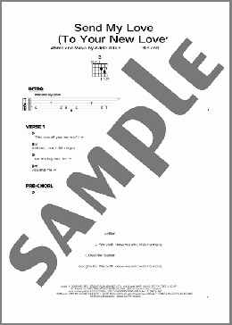 Send My Love (To Your New Lover)(Adele) 楽譜 その他 ダウンロード