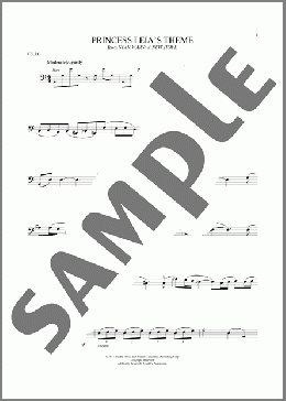 Princess Leia's Theme (from Star Wars: A New Hope)(John Williams) 楽譜 チェロ ダウンロード