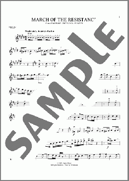 March Of The Resistance (from Star Wars: The Force Awakens)(John Williams) 楽譜 バイオリン ダウンロード